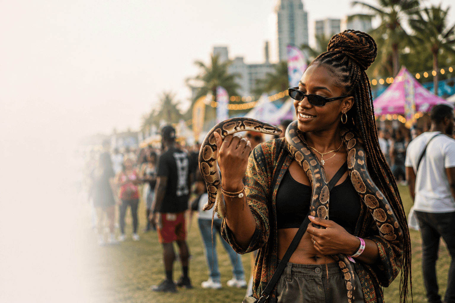 Snake at Lagos Pet Carnival